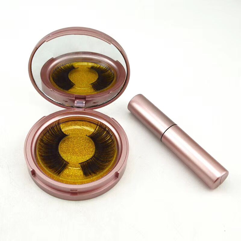 Wholesale Price 3D Silk Magnetic Eyelashes with Magnetic Eyeliner Vendors ZX11